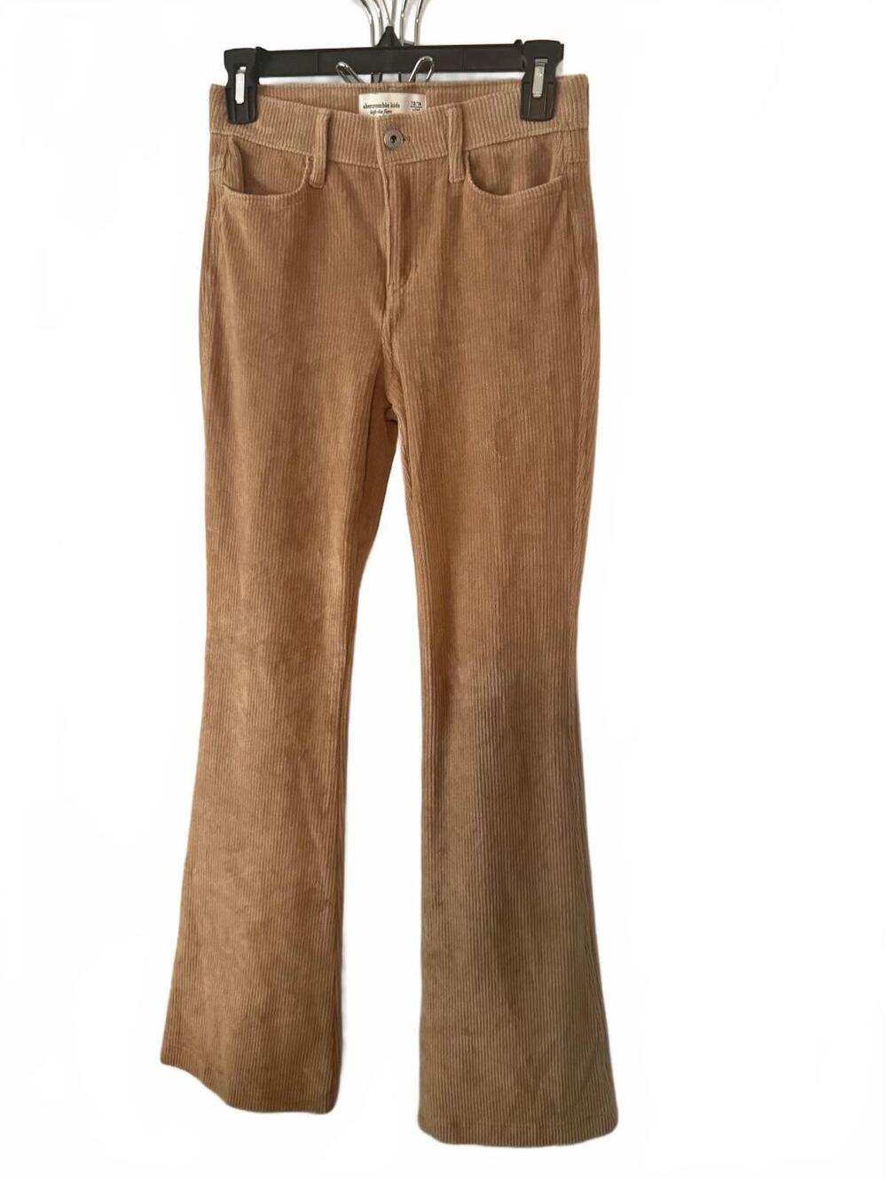 Abercrombie Kids High Rise Flare Corduroy Pants Size 13/14 Long